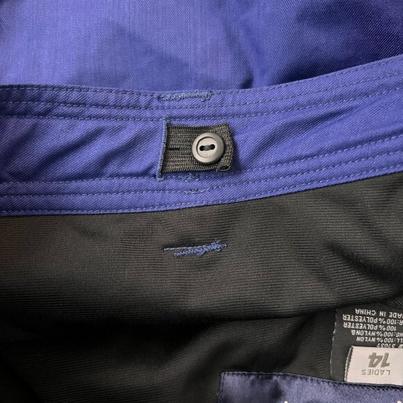 Obermeyer Soft Shell Waterproof Ski/Snow Pants Navy Blue Size 14 - Picture 8 of 13